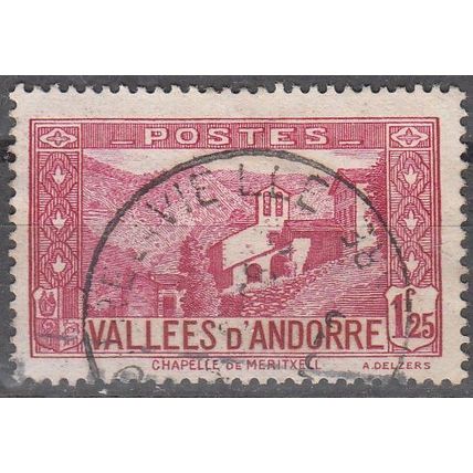 Andorre Français 1932 Michel 40 O Cote (2008) 50.00 € Chapelle de Meritxell