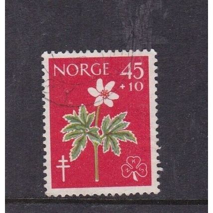 Norway 1961 45 +5 ore Charity Stamp very fine used VGC