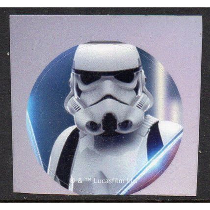 STAR WARS: DISNEY 100 YEARS, USED SELF-ADHESIVE STICKER. 3