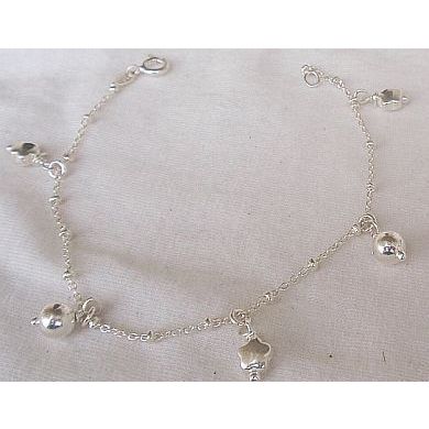 Star silver bracelet