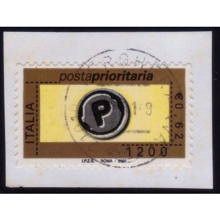 ITALY 2001 Priority Post €0.62 - USED @BM296