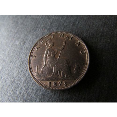 1873 QUEEN VICTORIA FARTHING. AS