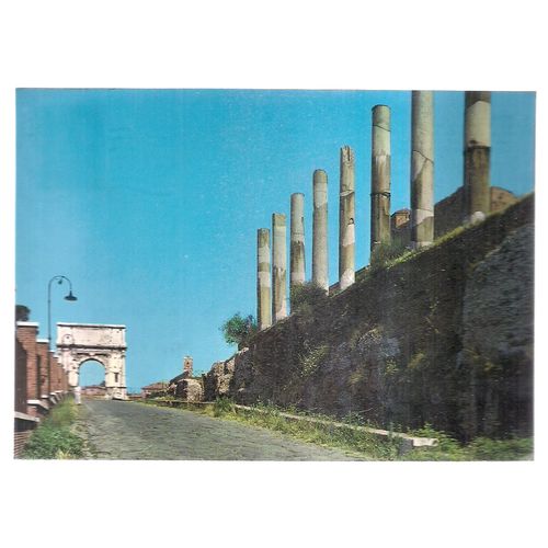 ARCH OF TITUS AND SACRED ROAD, , ROME used postcard 1978 postmark #
