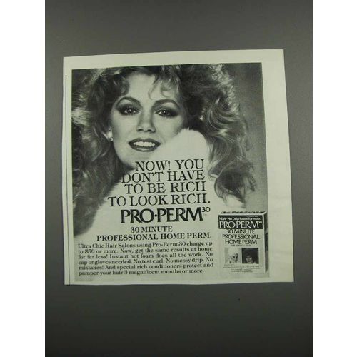 1983 Pro-Perm Home Perm Ad - Don't Have to be Rich