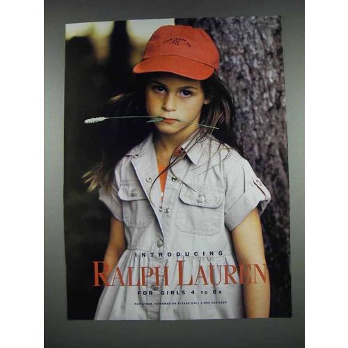 1997 Ralph Lauren Fashion Ad - For Girls 4 to 6x