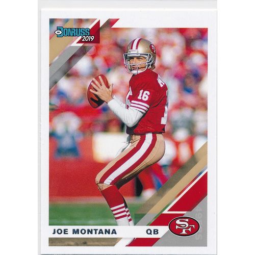2019 Donruss Football Base 226 Joe Montana San Francisco 49ers