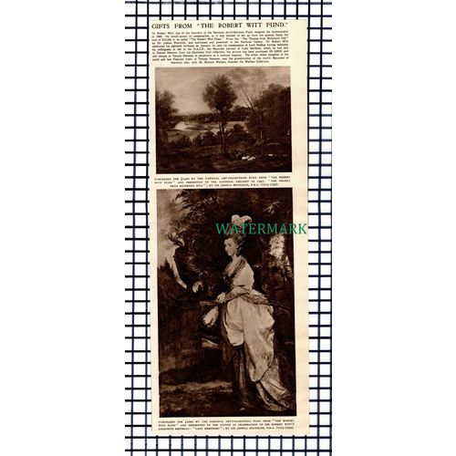 X1473) The Robert Witt Fund Gifts - 1952 Cutting