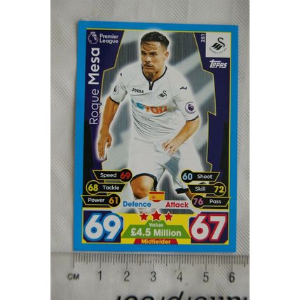 2017/18 Match Attax 281 Roque Mesa, Swansea City