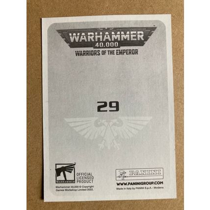 Warhammer 40,000: Warriors of the Emperor Sticker # 29 (B) unused 2022 Panini