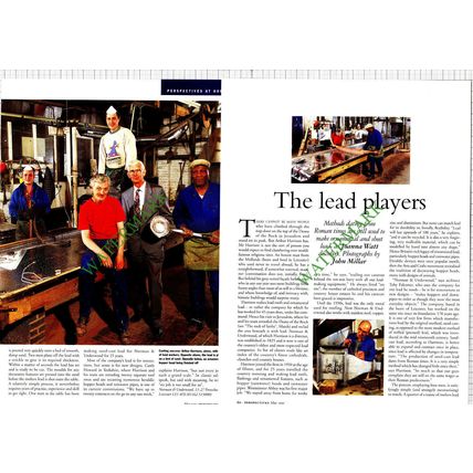 Arthur Harrison Norman & Underwood Lead - 1995 Article