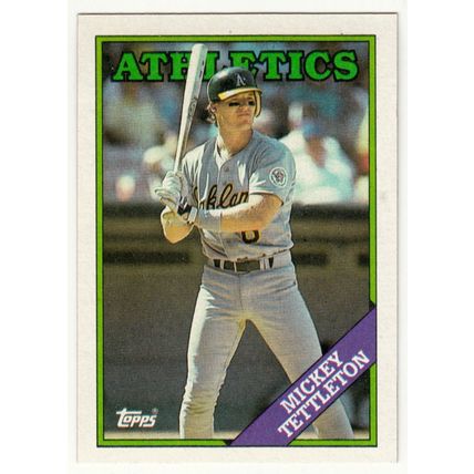 1988 Topps baseball card 143 Mickey Tettleton