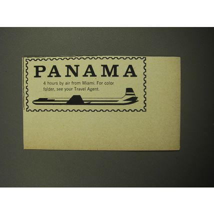 1957 Panama Tourism Advertisement - 4 hours by air from Miami