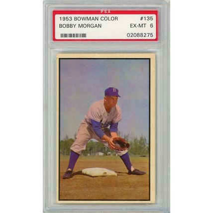 1953 Bowman Color Bobby Morgan #135 PSA 6 P1340
