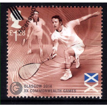 GB 2014 QE2 £1.28 Commonwealth Games Glasgow Squash ex fdc SG 3622 ( L861 )