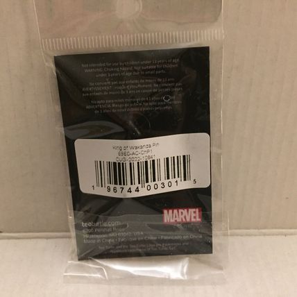 NEW TeeTurtle Marvel Black Panther 2'' Pin