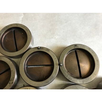 LOT 19 MATE .219X2.375 RECTANGULAR TURRET PUNCH SLUG FREE DIES,3-1/2" O.D.,AB