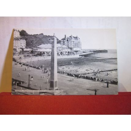 CENTRAL PROMENADE & BEACH, LLANDUDNO, CONWY, WALES used postcard 1964 pm =