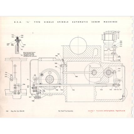 BSA L Type Single Spindle Automatic Screw Machines Parts Catalogue 98LSB461 PDF