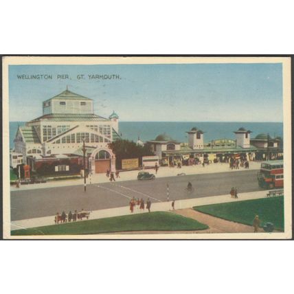 Wellington Pier, Great Yarmouth, Norfolk, 1953 - Postcard