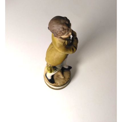 Ardco Dallas Colonial Boy Porcelain Figurine C-2109X Farmhouse Decor VTG Japan