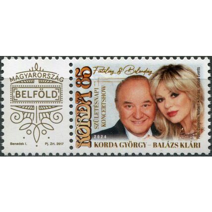 Hungary. 2024. György Korda and Klári Balázs, Musicians (MNH **) Block