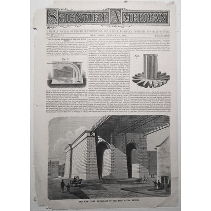 New York Anchorage Of The East River Bridge -Scientific American January 8, 1876