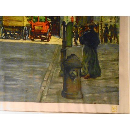 The Gate of the City [Manhattan] by William Jean Beauley [1917] Original 24"x19"