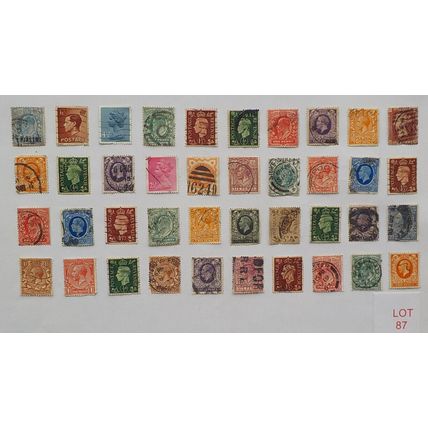 BRITISH STAMPS - VARIOUS DENOMINATIONS. LOT 87. (see description)