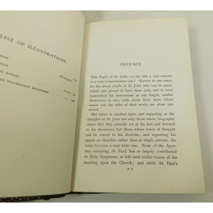 Antique Victorian Leather Book Pupils Of St John Charlotte Yonge c1868 Religion