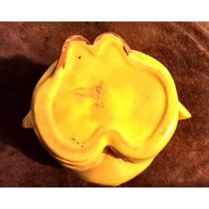 Old Vintage Original Red Wing Cookie Jar Yellow Pierre Chef 12" Tall 1944