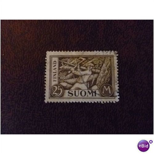 Finland 1930 25m definitive Wood-cutter fine used stamp SG277