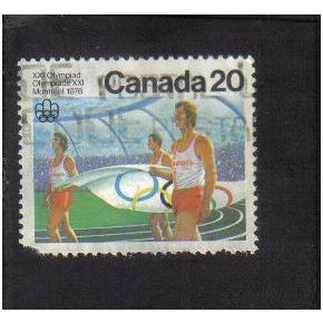 1976 canada olympic games flag 20c f/u sg843