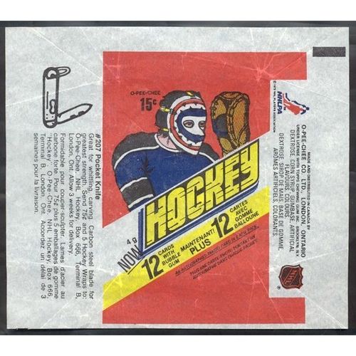 1977-78 OPC HOCKEY 2nd RARE VINTAGE Wrapper With #207 P.K. Ad +Bonus!