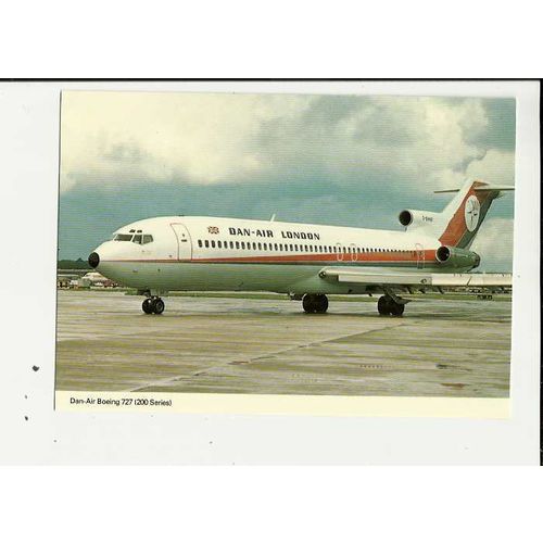 Aviation DAN-AIR BOEING &27-200 Postcard by Skilton & Fry (0277)
