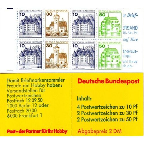 GERMANY BUND Markenheft MH 22 a ( **/mnh ) [La]