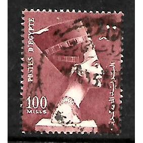 EGYPT 1953 100M BROWN QUEEN NEFERTITI SG 429 FINE USED