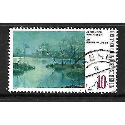 GERMANY WEST BERLIN 1972 PAINTING 10pf GRUNEWALDSEE SG 418 FINE USED#2