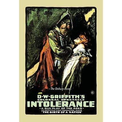 Intolerance 20 x 30 Poster