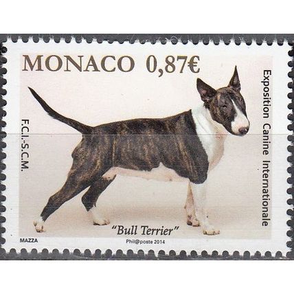 Monaco 2014 Yvert 2914 Neuf ** Cote (2017) 1.80 Euro Chien Bull Terrier