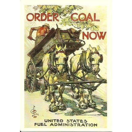 Advertising ORDER COAL NOW Postcard (Imperial War Museum 3305)