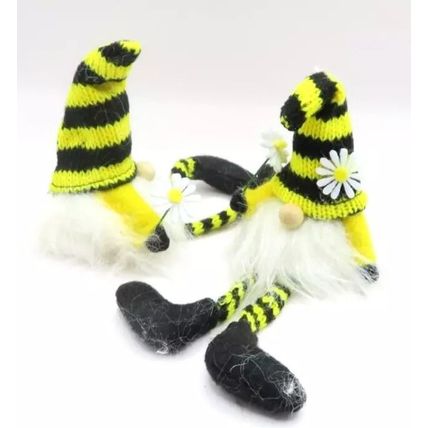 Bee Small Furry Gonk Dangly Legs Ornament 16 CM Fabric Home Decor Gift