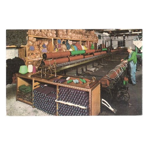 BRYNKIR WOOLLEN MILL, GOLAN, GYNEDD. vintage unused postcard =