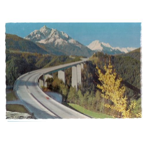 EUROPA BRIDGE, INNSBRUCK, AUSTRIA unused postcard 1968 =