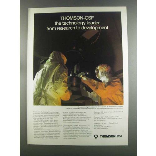 1982 Thomson-CSF Electronics Ad - The Leader