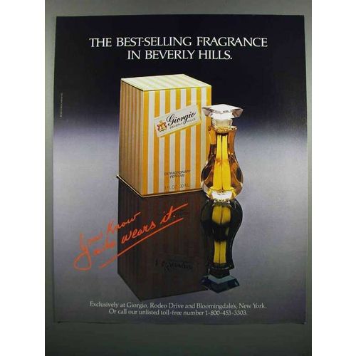 1983 Giorgio Perfume Ad - Best-Selling in Beverly Hills