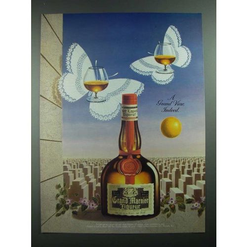 1988 Grand Marnier Liqueur Ad - A Grand View Indeed