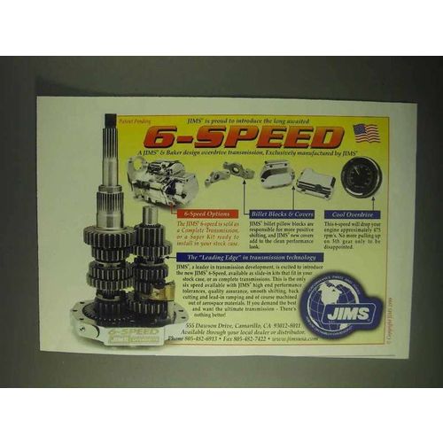 2000 JIMS 6-Speed Motorcycle Transmission Ad