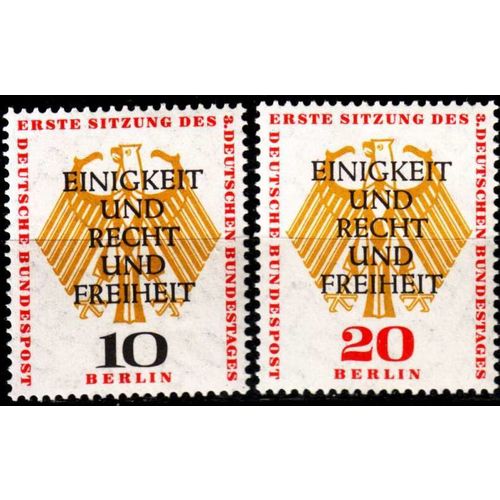 GERMANY BERLIN [1957] MiNr 0174-75 ( **/mnh ) [La]