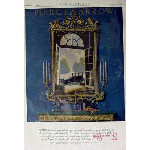 PIERCE-ARROW 1917 Buffalo NY automobile car vintage ad