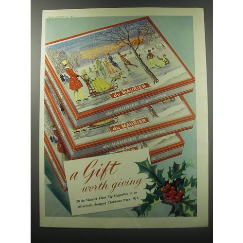 1955 du Maurier Cigarettes Ad - A gift worth giving